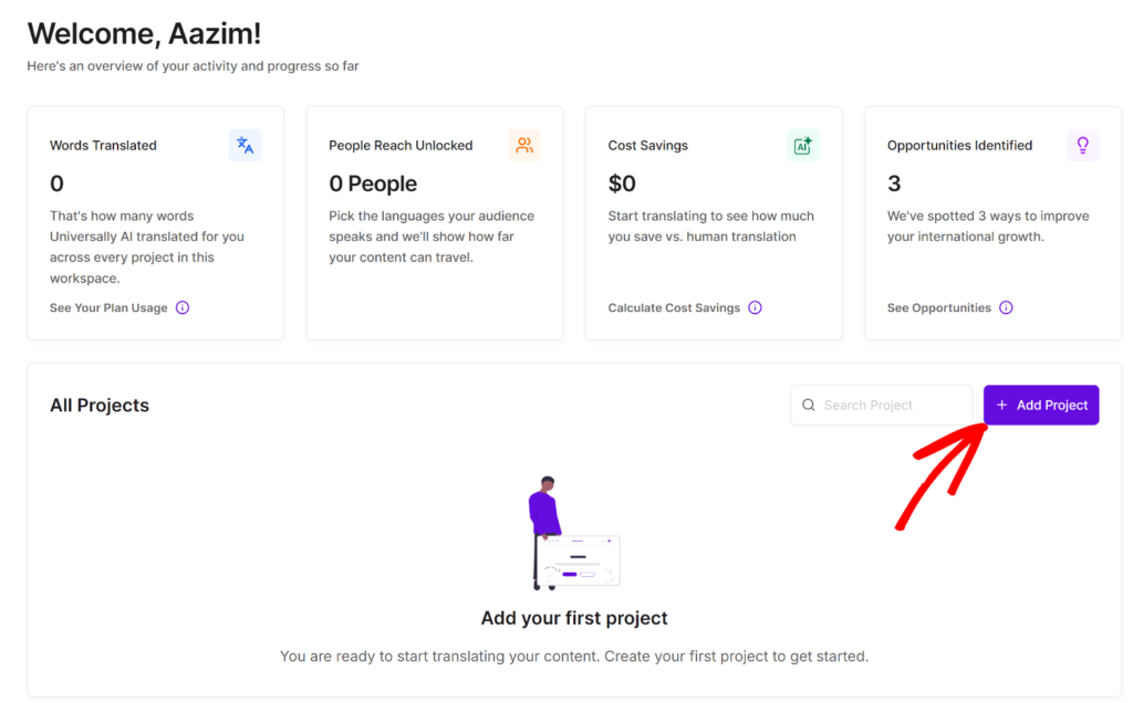 Add a new project