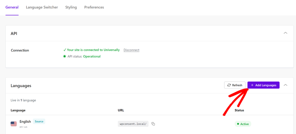 Add your languages