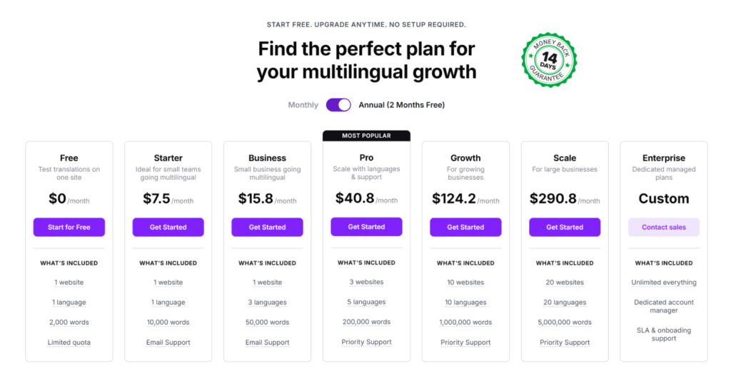 Choose a plan for Universally
