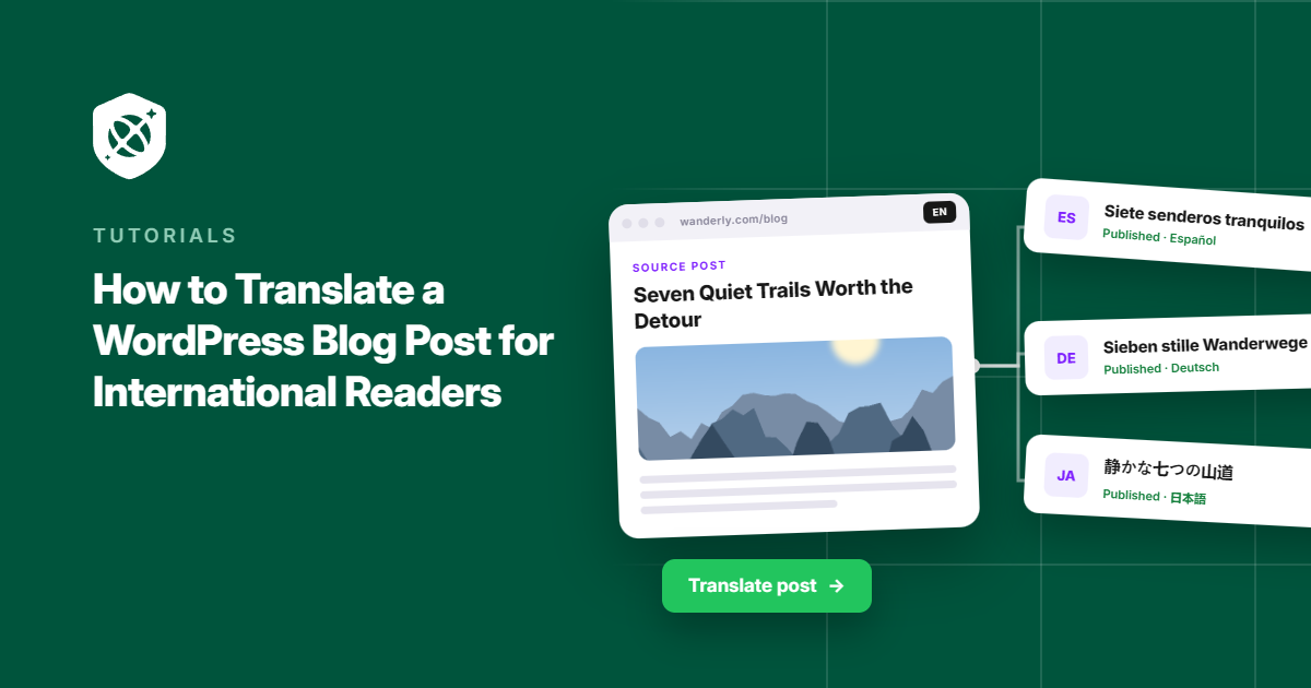 Traduire un article de blog WordPress