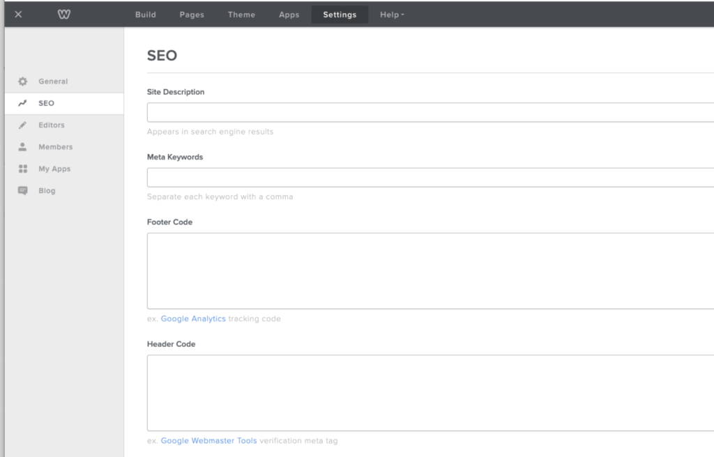 Add script tag to Weebly - Universally Add script tag to Weebly