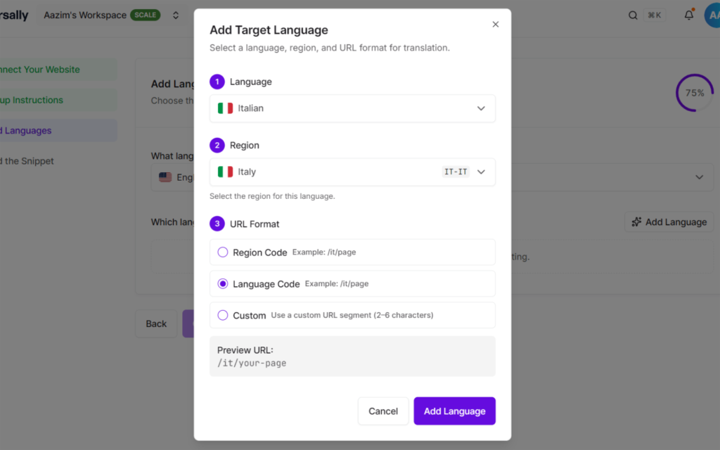 Choose your language settings for Webflow - Universally Choose your language settings for Webflow