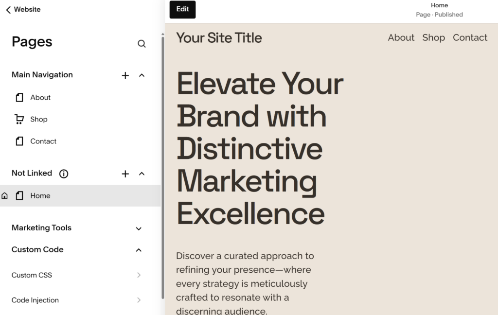Go to code injection in Squarespace - Universally Go to code injection in Squarespace