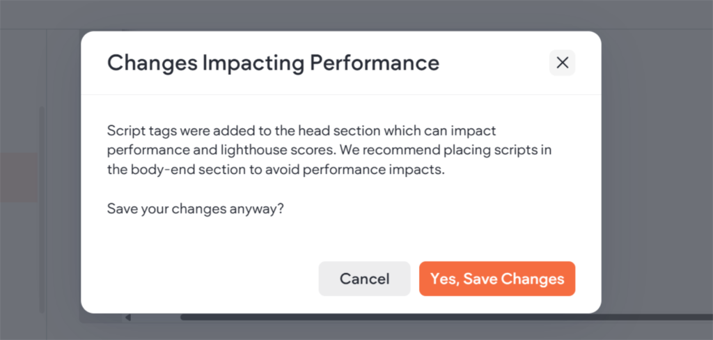 Impact performance message Duda