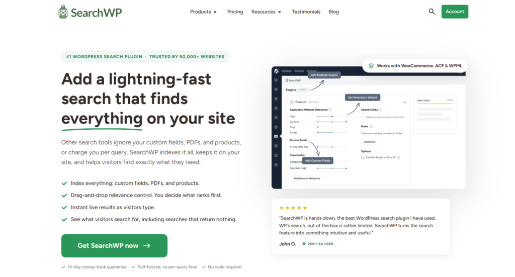 SearchWP website - Best search plugin for WordPress - Universally SearchWP website - Best search plugin for WordPress