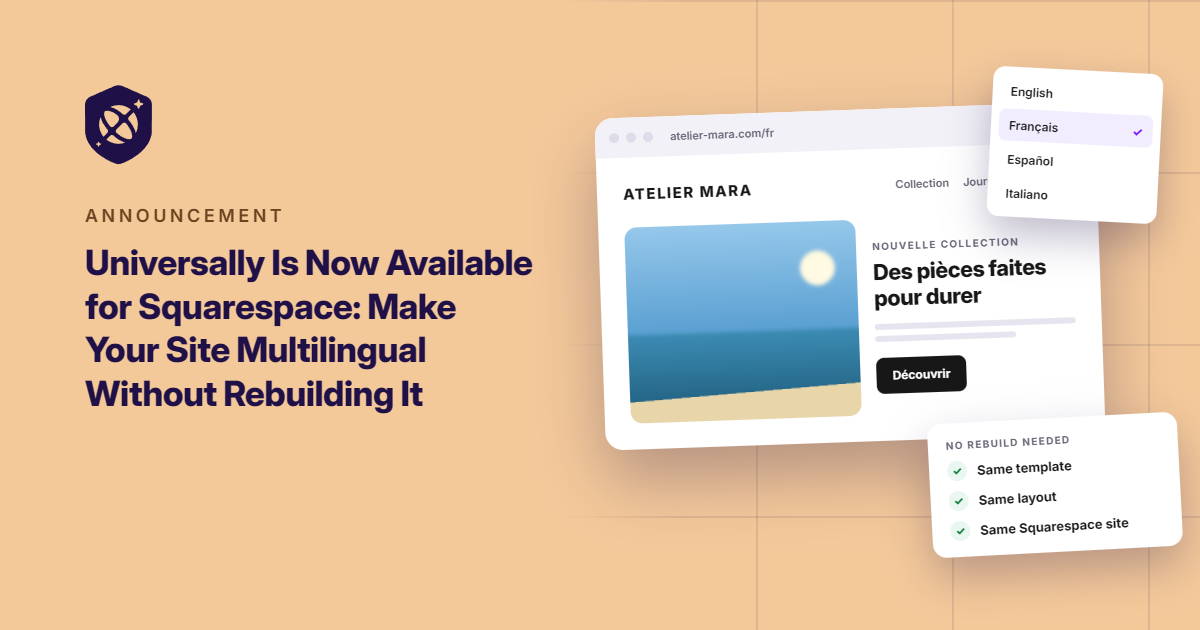 Universally for Squarespace