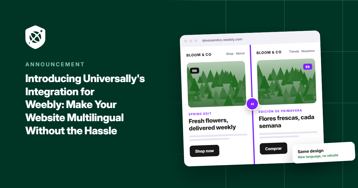 Universally for Weebly